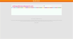 Desktop Screenshot of onlinepublicrecordssearch.com