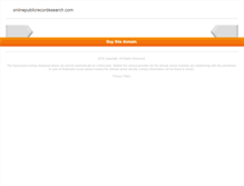 Tablet Screenshot of onlinepublicrecordssearch.com